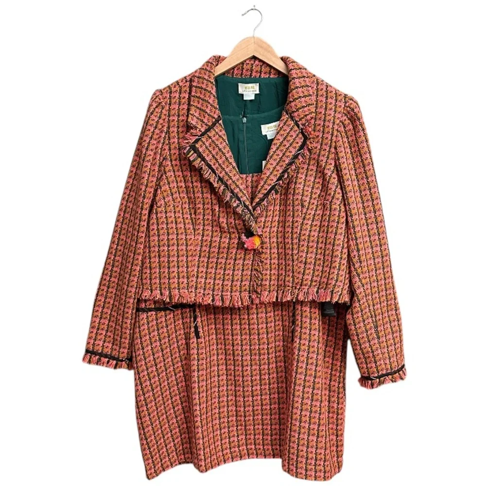 Anthropologie Maeve Tweed Dress 2 Piece Set - Picture 4 of 16